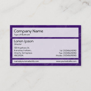 Carte De Visite Panneaux 02 - Violet brossé