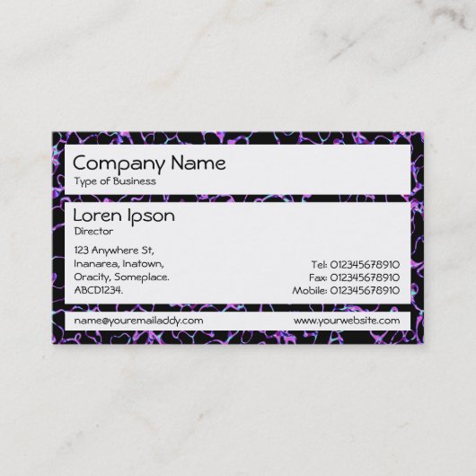 Carte De Visite Panneaux - Abstrait 080716(3) (Devant)