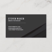 Carte De Visite Panneaux Abstraits noirs (Devant)