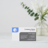 Carte De Visite Panneaux - Bébé bleu et gris (Debout devant)