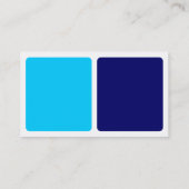 Carte De Visite Panneaux - Bleu foncé, Bleu clair et Blanc (Dos)