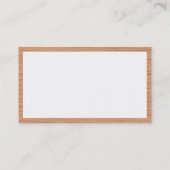 Carte De Visite Panneaux - Bois 06 (Dos)