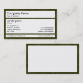 Carte De Visite Panneaux - Boue de rivière (Devant / Derrière)