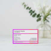 Carte De Visite Panneaux - Brume rose (Debout devant)