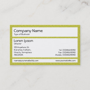 Carte De Visite Panneaux - Chaise en plastique jaune vert