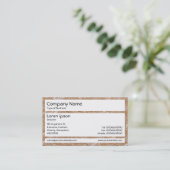Carte De Visite Panneaux - Chipboard (Debout devant)