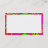 Carte De Visite Panneaux - Circuitrie Abstraite colorée (Dos)