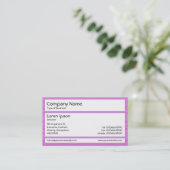 Carte De Visite Panneaux - Composé rose (Debout devant)