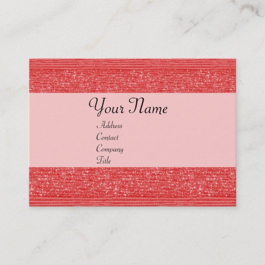 CARTE DE VISITE PANNEAUX DE MODE ROUGE (Devant)