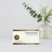 Carte De Visite Panneaux de teinte gris créatif Chasseur de tête d (Debout devant)