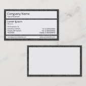 Carte De Visite Panneaux - Denim noir passé (Devant / Derrière)