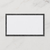 Carte De Visite Panneaux - Denim noir passé (Dos)