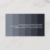 Carte De Visite Panneaux d'Ombre de charbon de bois (Dos)