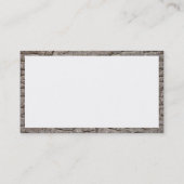 Carte De Visite Panneaux - écorce 01 (Dos)