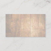 Carte De Visite Panneaux en bois (Dos)