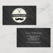 Carte De Visite Panneaux en bois de salon classique (Devant / Derrière)