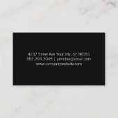 Carte De Visite Panneaux en bois (impression) (Dos)