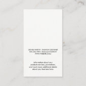 Carte De Visite Panneaux en bois | Shears fleuristes (Dos)