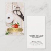 Carte De Visite Panneaux en bois | Shears fleuristes (Devant / Derrière)
