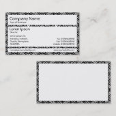 Carte De Visite Panneaux - Fleurs géométriques (Devant / Derrière)