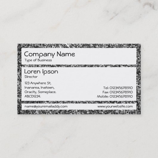Carte De Visite Panneaux - Granite (Devant)