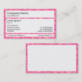 Carte De Visite Panneaux - Impressionnisme rose (Devant / Derrière)