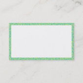 Carte De Visite Panneaux - Jaune Vert et Bleu (Dos)