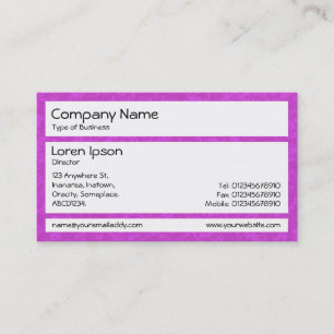 Carte De Visite Panneaux - Magenta Stipple