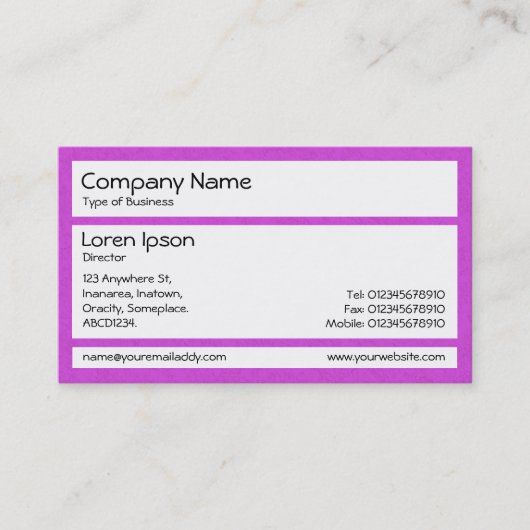 Carte De Visite Panneaux - Magenta Studio (Devant)