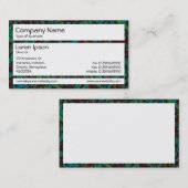 Carte De Visite Panneaux - Marbrage foncé (Devant / Derrière)