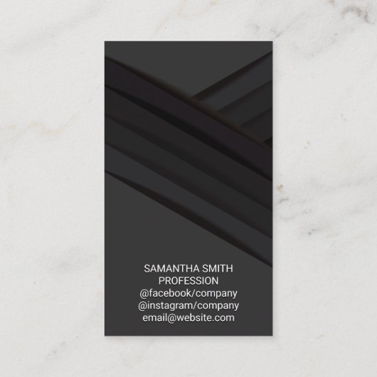 Carte De Visite Panneaux noirs (Dos)