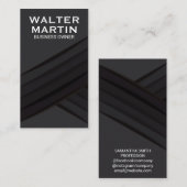 Carte De Visite Panneaux noirs (Devant / Derrière)