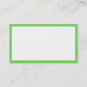 Carte De Visite Panneaux - Papier vert (Dos)