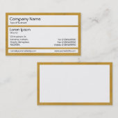 Carte De Visite Panneaux - Peinture ocre (Devant / Derrière)