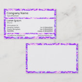 Carte De Visite Panneaux - Plasma violet (Devant / Derrière)