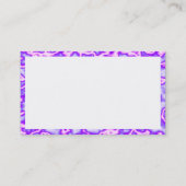 Carte De Visite Panneaux - Plasma violet (Dos)