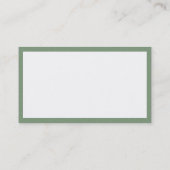Carte De Visite Panneaux - Poudre verte (Dos)