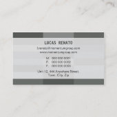 CARTE DE VISITE :: panneaux rectangulaires moderne (Dos)