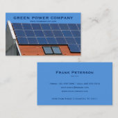 Carte De Visite panneaux solaires - énergie verte (Devant / Derrière)