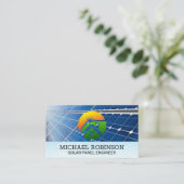 Carte De Visite Panneaux solaires | Logo Sun Home (Debout devant)