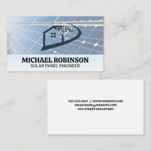 Carte De Visite Panneaux solaires   Logo Tech Home
