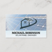 Carte De Visite Panneaux solaires | Logo Tech Home (Devant)