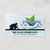 Carte De Visite Panneaux solaires | Tôlerie | Logo de la maison (Devant)