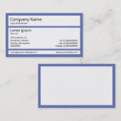 Carte De Visite Panneaux - Stucco Bleu (Devant / Derrière)