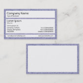 Carte De Visite Panneaux - Stucco gris bleu (Devant / Derrière)