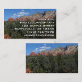 Carte De Visite Panorama de Red Rocks à Sedona Arizona (Devant / Derrière)