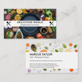 Carte De Visite Panorama en fonte | Ingrédients cuisines (Devant / Derrière)