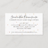 Carte De Visite Pantalon de la mode Boutique Leggings (Dos)