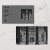 Carte de visite Panthéon (Devant / Derrière)