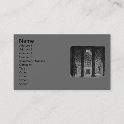 Carte de visite Panthéon (Devant)